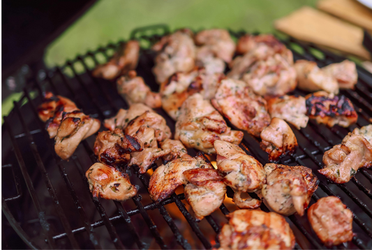 chicken on a grill