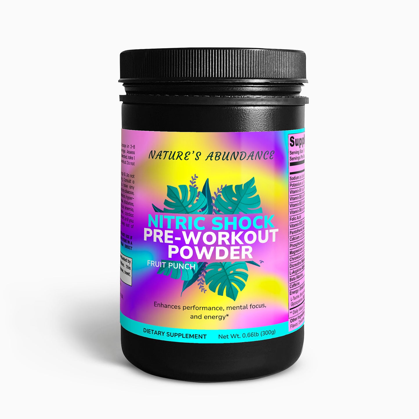 Nitric Shock Pre-Workout Powder (Fruit Punch)