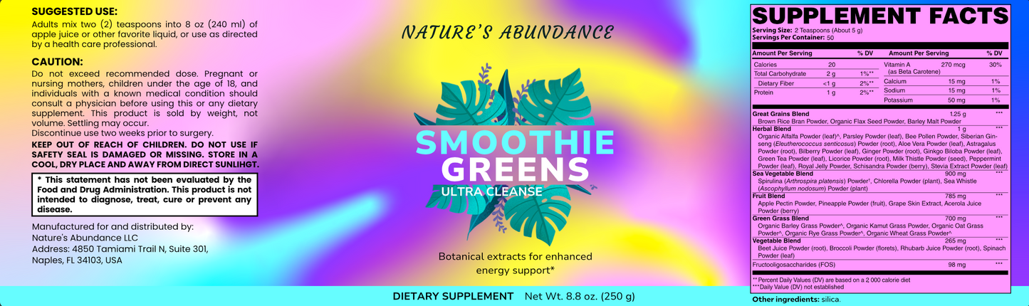 Ultra Cleanse Smoothie Greens